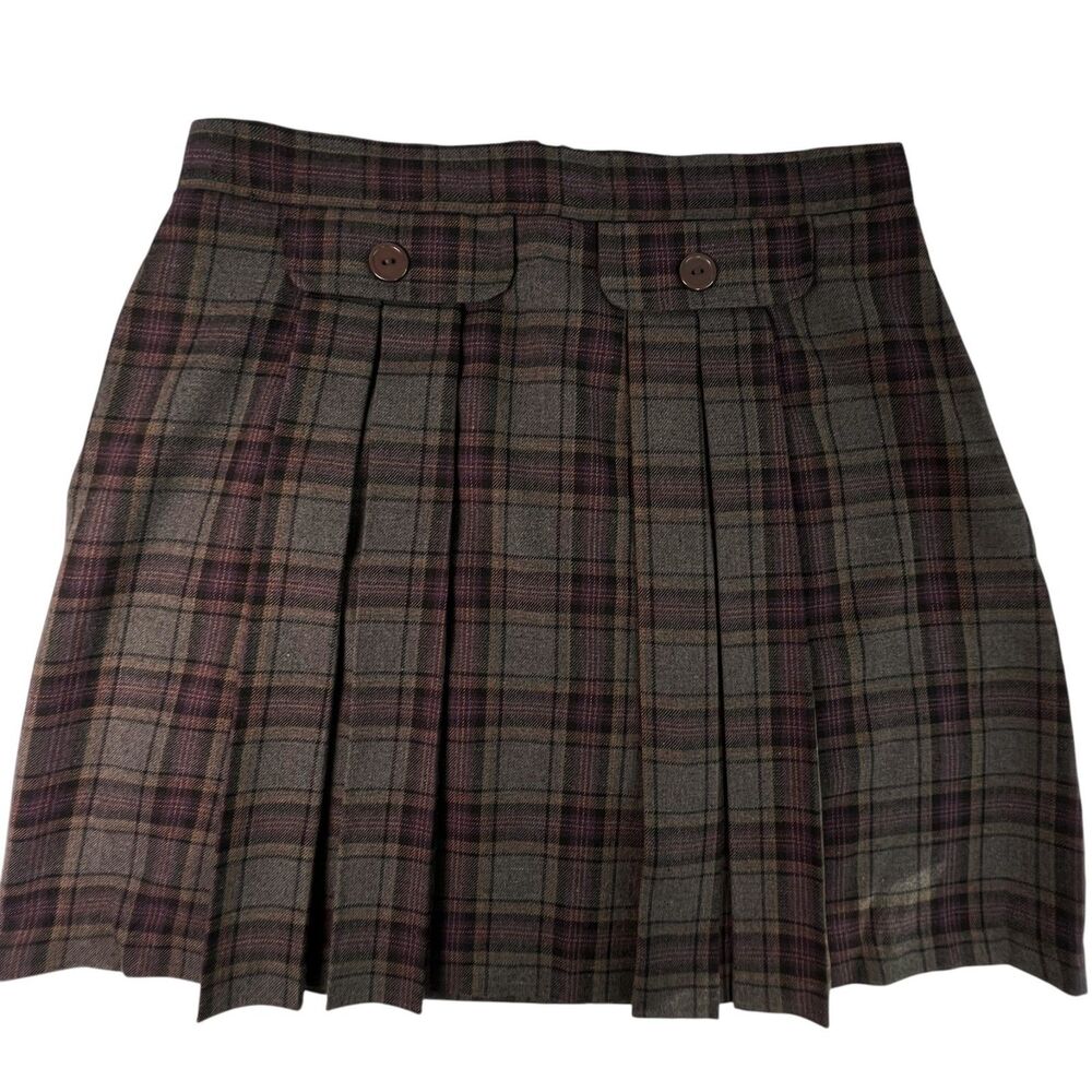 Streetwear Y2K Woven  Plaid Mini Pleated Skirt Punk Grunge Schoolgirl Clueless 9